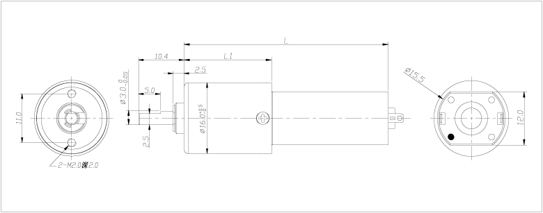 Zhaowei 16mm 6volt Metal Micro Brush DC Gear Motor