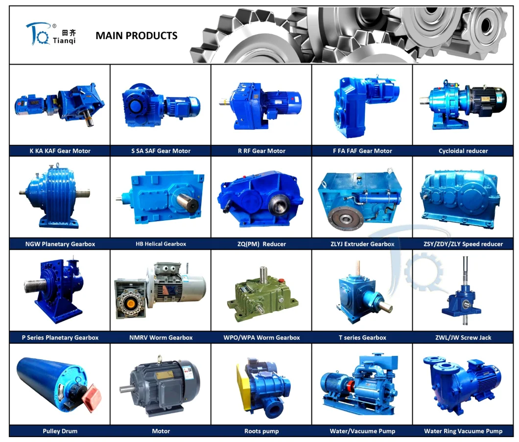 R RF Series Coxial Inline Shaft Speed Reducer Gearbox Helical Gear Motor