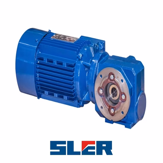 Réducteur à vis sans fin hélicoïdale avec arbre de sortie creux